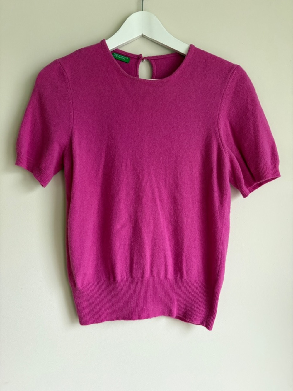 United Colors of Benetton Wool Short Sleeve Sweater / Top